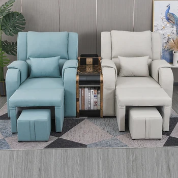  Дизайнерские Простые Педикюрные кресла Современные Маникюрные минималистичные Салонные кресла с электроприводом Роскошный диван для спа-салона для ног Мебель для маникюра HD50XZ