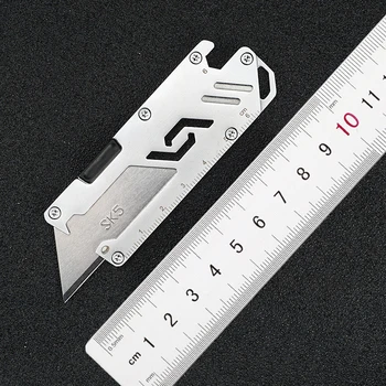  Складной универсальный нож из стали SK5, переносной нож для резки бумаги на открытом воздухе из нержавеющей стали, гравировальный нож с лезвием