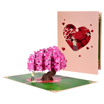  Открытка ко Дню Святого Валентина, 3D поздравительная открытка Ко Дню Святого Валентина, свадьбе, Юбилею, помолвке, Для мужчины и женщины