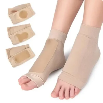  1 пара Гелевых Подушечек для пяток Силиконовые Невидимые Носки Для увеличения роста Ортопедическая Супинаторная Подушка для пятки Подошвы Стельки Средство для ухода за ногами