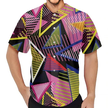  2023 Летняя традиция Племя Спортивный Бейсбол Рубашка с короткими рукавами Дышащая бейсбольная рубашка Мужские футболки с принтом в сборе