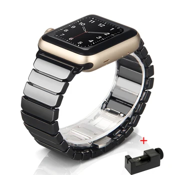  Керамический Ремешок для Apple Watch Ultra 9 8 7 6 5 4 SE Band 49 мм 45 мм 44 мм 40 мм 41 мм Браслет Металлический Ремешок для часов iWatch 3 42 мм 38 мм
