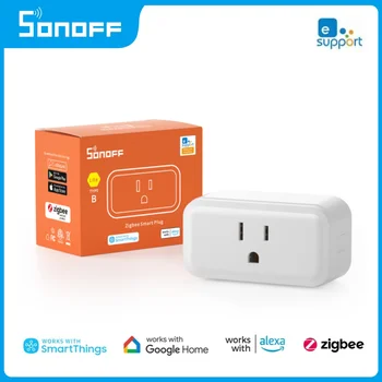  SONOFF S40 Lite Zigbee Plug 15A Smart Home eWeLink APP Control Socket Работает с Alexa Google Home SmartThings Hub