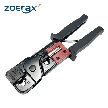  ZoeRax [Модульный Обжимной инструмент RJ45, RJ12, RJ11] для Сетевых Разъемов 8P, 6P, 4P и кабелей Ethernet CAT5, CAT6