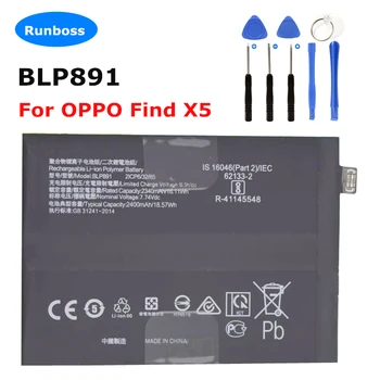  Новый оригинальный аккумулятор 4800 мАч BLP891 для OPPO Find X5 FindX5 для мобильного телефона