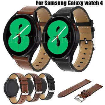  20 мм кожаный Ремешок Для Часов Samsung Galaxy watch 4 Classic 42 мм 46 мм Браслет Galaxy Watch 6 5 4 40 мм 44 мм Ремешок