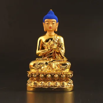  13 см Золотая Майтрейя Тибетский Тантрический Буддист Смола Рулай Бодхисаттва Буудха, Украшающая Статую, Маленькая Коллективная Статуэтка
