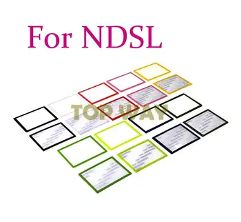  50шт Красочная верхняя крышка ЖК-экрана, Нижняя крышка, Пластиковая замена объектива для DS Lite для игровой консоли NDSL