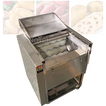  Коммерческая машина для чистки корнеплодов, фруктов, имбиря, картофеля, роликовая овощечистка, Стиральная машина для чистки