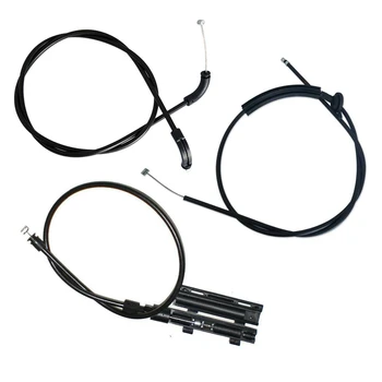  Комплект тросов для снятия капота двигателя 3ШТ Bowden Cable Kit для E65 E66 7Er 51237197474