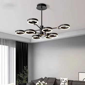  Современные подвесные светильники для столовой, внутреннее освещение, потолочный светильник, подвесной светильник, светодиодные люстры для гостиной, внутреннее освещение