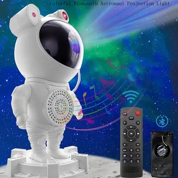  Астронавт Bluetooth Проекционный свет неба USB Полноцветная Звезда Луна Белый шум Астронавт Лазерный Атмосферный Ночник