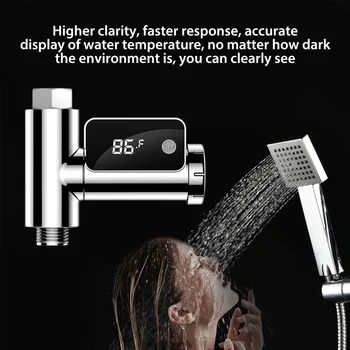  Светодиодный цифровой датчик температуры воды в душе, термометр для ванны, 1 2-дюймовый Измеритель с батарейным питанием, Аксессуар для улучшения