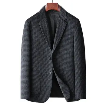  BATMO 2022 НОВЫЙ бренд Осенние клетчатые шерстяные куртки мужские, мужской повседневный шерстяной блейзер 28799