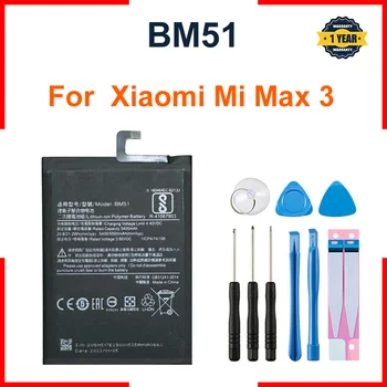  BM51 Аккумулятор Xiao mi емкостью 5500 мАч для Xiaomi Mi Max 3 Max3 BM51 Высококачественные сменные батареи для телефона
