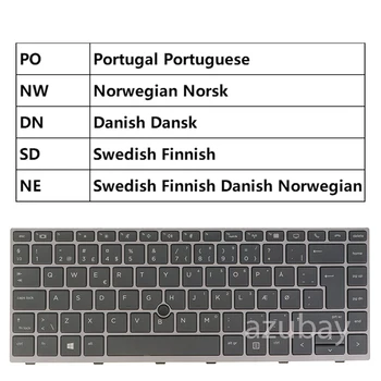  Клавиатура для HP HP elitebook 840 G5 846 G5 840 G6 846 G6 745 G5 745 G6 SN91721 Португальский Шведский Финский Датский Норвежский