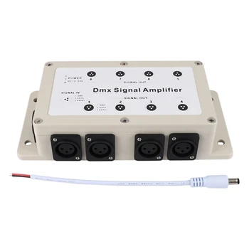  Dc12-24V 8-Канальный Выходной Dmx Dmx512 Светодиодный Контроллер Усилитель сигнала Разветвитель Распределитель Для домашнего Оборудования