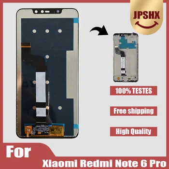  Оригинальный для Xiaomi Redmi Note 6 Pro ЖК-дисплей С Сенсорным экраном Для Redmi Note6 Pro M1806E7TG Дисплей Заменить рамкой