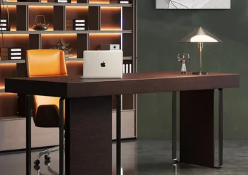  Письменный стол высокого класса, Дизайн домашнего кабинета, Компьютерный стол, Итальянская минималистичная гостиная, Офис