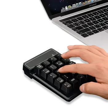  Беспроводная цифровая клавиатура Bluetooth Mini Numpad Черная Цифровая клавиатура с 19 клавишами для ПК, клавиатура для задач бухгалтерского учета