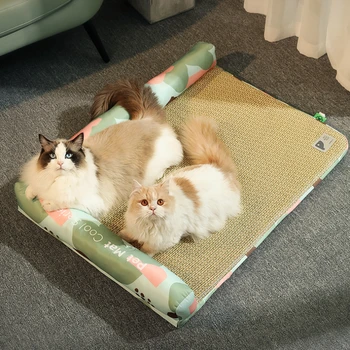  Летний коврик-охладитель для домашних животных для маленьких собак и кошек, дышащий, с ощущением прохлады, коврик-подстилка для кошек с нелипкой шерстью, Летний коврик-охладитель, подушки-кровати для кошек