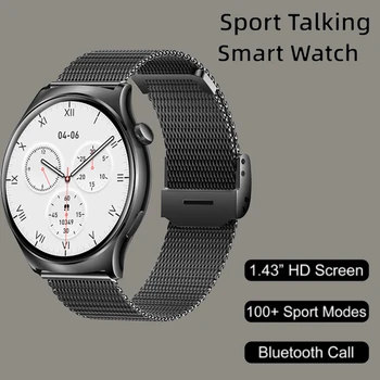  Мужские смарт-часы Round Bluetooth Answer Call Watches 100 + Sport для Apple iPhone 12 Pro Hisense A9 Ulefone Armor X9 Pro 11T 5G
