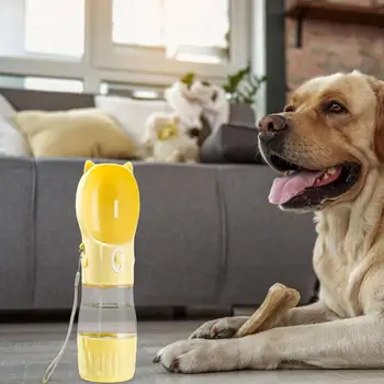  Портативная бутылка для воды для собак, контейнер для воды для собак для маленьких и больших собак, миска для выгула щенка, Дорожная бутылка для воды для кошек и собак