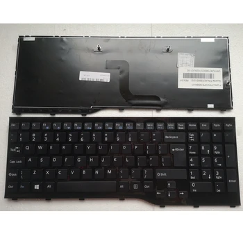  GZEELE Новая Английская клавиатура С пользовательским интерфейсом ДЛЯ ноутбука Fujitsu Lifebook AH552 CP581751-01 CP611954-01 ЧЕРНАЯ