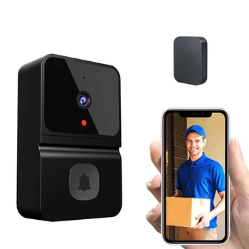  Беспроводная Камера Видеодомофона Smart Doorbell с Ночным Видением 450 P, 2-Полосное Облачное Хранилище Аудио с Питанием от аккумулятора