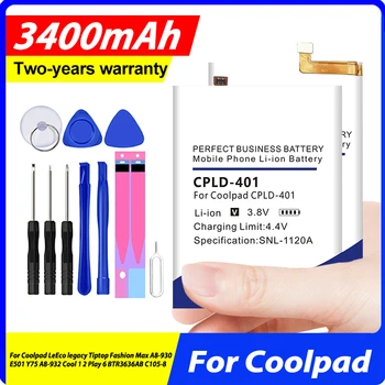  Аккумулятор CPLD-180 CPLD-403 для Coolpad LeEco legacy Tiptop Fashion Max A8-930 E501 Y75 A8-932 Cool 1 2 Play 6 BTR3636AB C105-8