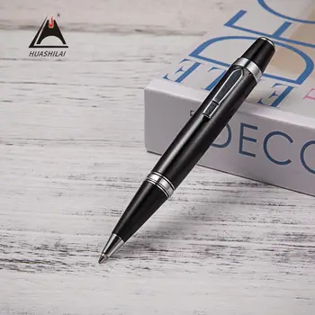  10 шт. Короткая мини-металлическая шариковая ручка, подарок для деловой рекламы, средняя масляная ручка