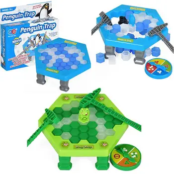  Мини-настольная игра-Ловушка для Пингвинов Ice Breaking Save The Penguin Party Game Интерактивные Настольные игрушки для родителей и детей