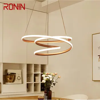  Подвесные светильники RONIN Nordic Роскошные Светодиодные Винтажные Креативные кольца для дома, спальни, столовой, люстры
