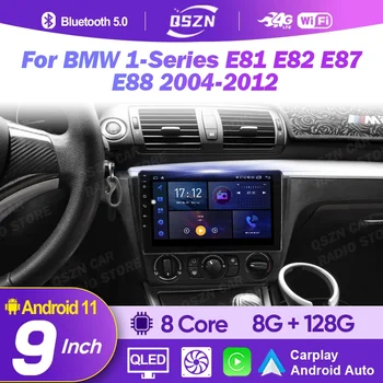  Android Беспроводной CarPlay Auto для BMW 1-Серии E81 E82 E87 E88 2004-2012 4G + WIFI Автомобильный Радиоприемник Мультимедийный GPS Видеоплеер 360 Camer