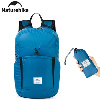  Рюкзак Naturehike объемом 22 л, сверхлегкий открытый Водонепроницаемый Складной рюкзак для мужчин и женщин, сумка для кемпинга, Походная сумка на плечо большой емкости