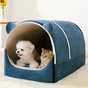  Моющиеся Постельные Принадлежности Большого Размера Для Питомника Cat Pet Seasons Four House Dog Съемные Внутренние Закрытые