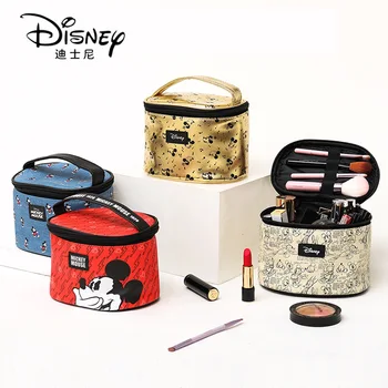  Натуральная косметичка Disney, косметичка волшебного цвета с мультяшной Минни, многофункциональная Портативная дорожная сумка для стирки