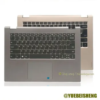  YUEBEISHENG New/org Для lenovo YOGA 520-14 YOGA 520-14IKB IdeaPad 2в1-14 flex5-14 упор для рук клавиатура США верхняя крышка Сенсорная панель