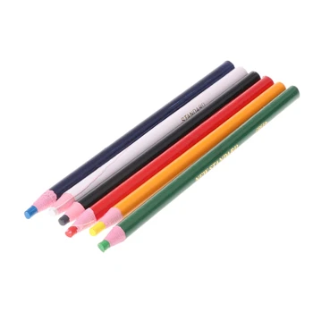  6 Цветов маркеров для металла стекла ткани фарфоровой графики, отслаивающихся от жира восковым карандашом
