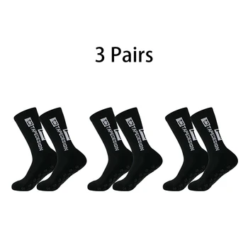  3 пары новых высококачественных футбольных носков, мужские Женские нескользящие спортивные носки, Утепленные полотенцем Тренировочные носки, футбольные носки для йоги