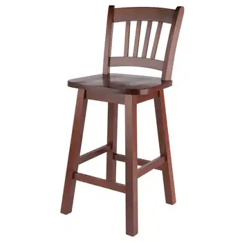  Табурет с поворотным сиденьем Winsome Wood Fina, табурет из орехового дерева, барный стул, барные стулья для кухни