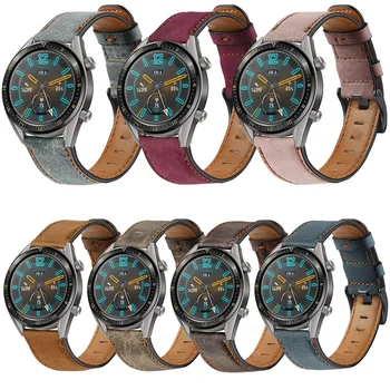  2020 Ремешок Из натуральной Кожи Для Huawei Watch GT 2E/GT 2 Pro 46 мм/GT Active Smart Watch Band 22 мм Искусственные Ремешки Для Honor Magic Correa