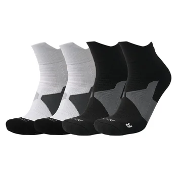  Спортивное Полотенце Толстый Баскетбольный Носок Зимние Теплые Однотонные Мужские Хлопчатобумажные Короткие Носки Большого Размера
