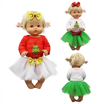  2021 Новая Рождественская Кукольная Одежда С вуалью Подходит Для 42 см Куклы Ненуко Nenuco su Hermanita Аксессуары Для Кукол