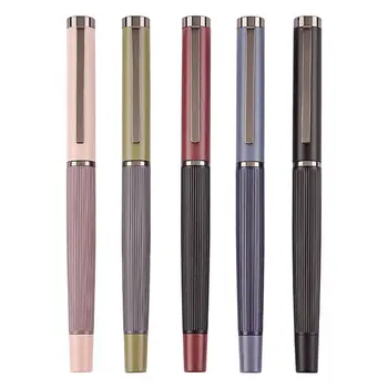  Цветная перьевая ручка Morandi Элегантная металлическая перьевая ручка в стиле ретро с гладким почерком, фирменный почерк, чернильная ручка для письма