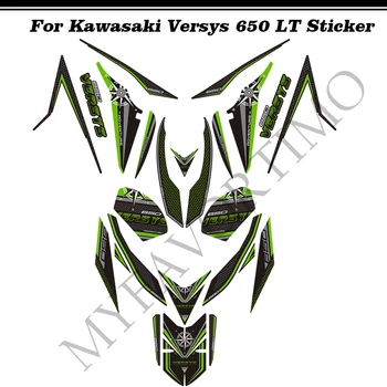  Наклейки на бак мотоцикла, наклейки для Kawasaki Versys 650 LT Touring Protector Kit, Ветрозащитное стекло на коленях, Ветровое стекло