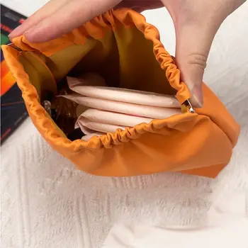  Портативная Креативная Повседневная сумка на листовой пружине, Милая Женская сумка для хранения Большой емкости, Уличная Косметичка из искусственной кожи