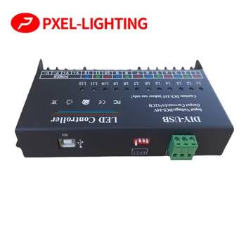  Программируемый контроллер светодиодной подсветки, USB-диммер 60A DC 5V 12V 24V, поддерживает монохромную полосу с 12 полосами или RGB Magic Color Strip с 4 полосами