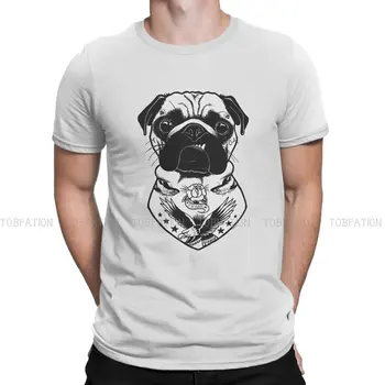  Мужская футболка Capt Blackbone the Pugrate с татуировкой собаки, мягкие летние свитшоты, футболка из 100% хлопка, модная Свободная.