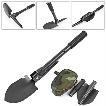  Новая многофункциональная инженерная лопата небольшого размера, складная Военная лопата для самообороны, Снаряжение для кемпинга, Инструмент для выживания